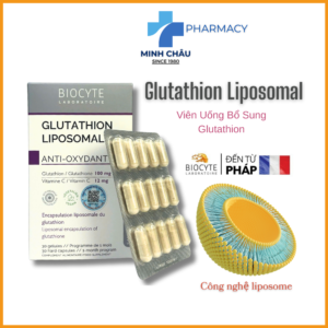 Glutathion Liposomal viên uống bổ sung Glutathione giúp trắng da, ngăn ngừa gốc tự do