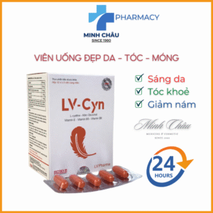 LV-Cyn 60 viên - Viên uống sáng da, đẹp tóc, móng -Chính hãng LV pharma