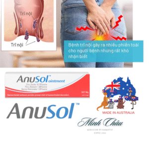 Anusol Ointment 50g -Kem bôi Trĩ, hỗ trợ làm mềm, phục hồi da - Chính hãng Úc