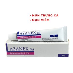 Azanex 10g-gel kem giảm mụn trứng cá, hỗ trợ giảm mụn ẩn.