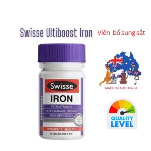 Viên bổ sung sắt Swisse Ultiboost Iron 30 viên – Chính hãng Úc